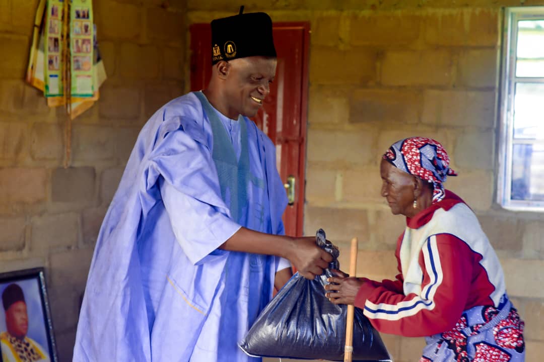 Food supplies distributed to elderly beneficiaries